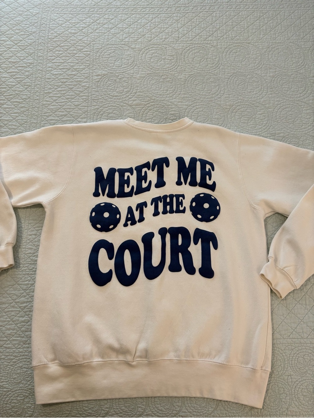 Pacific & Co Pickleball sweatshirt. Size medium-large.  Unisex.